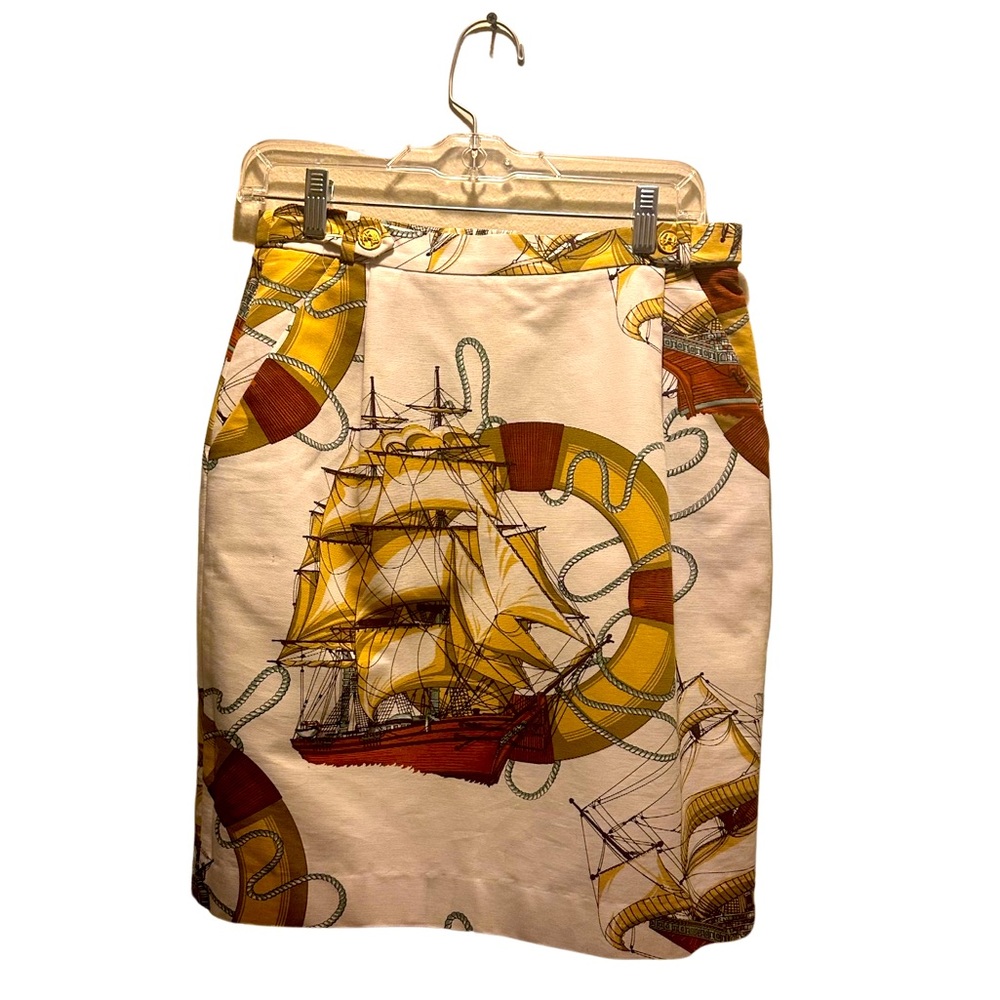 🔥🔥1-DAY🔥”RARE”🔥🔥BURBERRY🔥NWT🔥NAUTICAL PENCIL SKIRT🔥🔥🔥